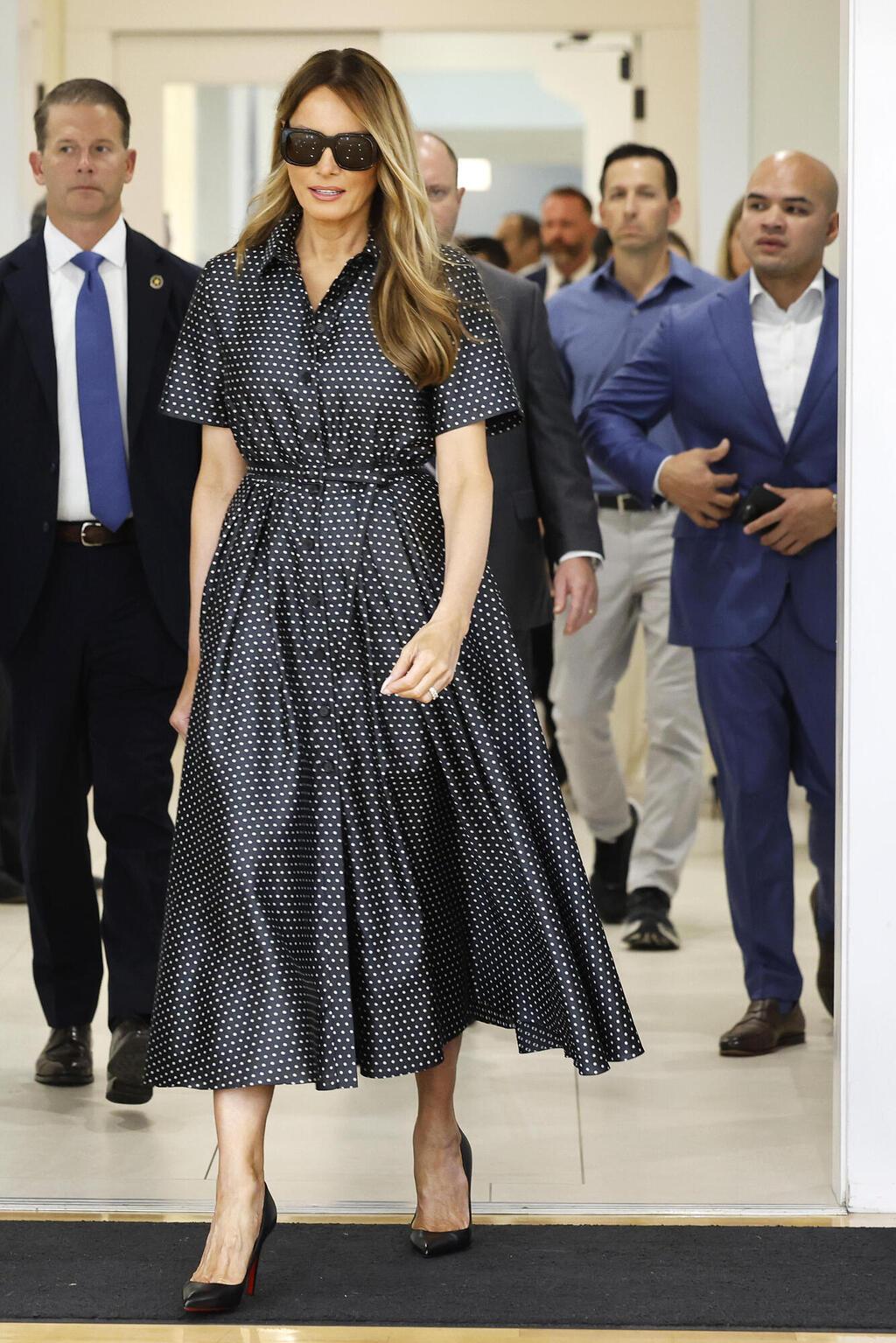 מלניה ודונלד טראמפ ביום הבחירות, 2024