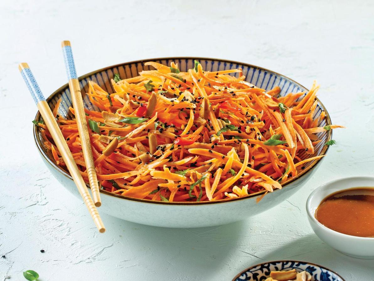 סלט בטטה אסייתי ( טליה הדר, צילום: בועז לביא) סלט בטטה אסייתי