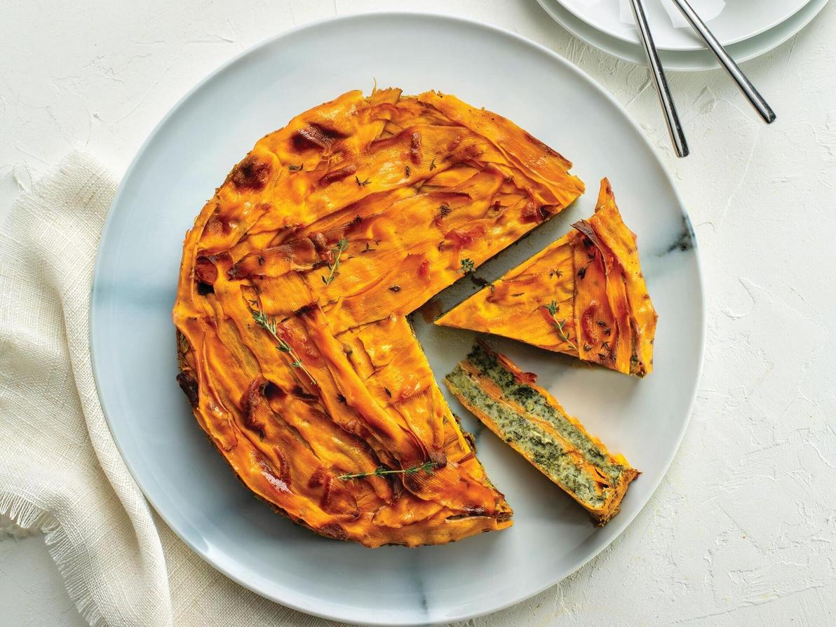  פשטידת בטטה ותרד 