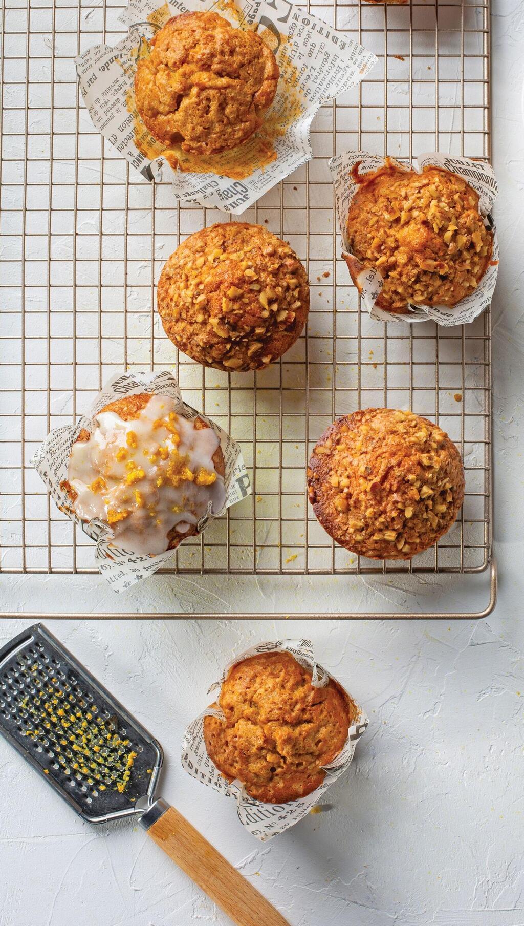  מאפינס בטטה,  תפוז ורוזמרין