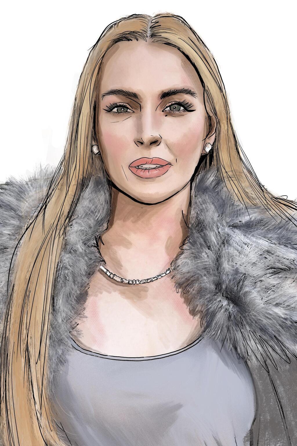 איור של לינדזי לוהן