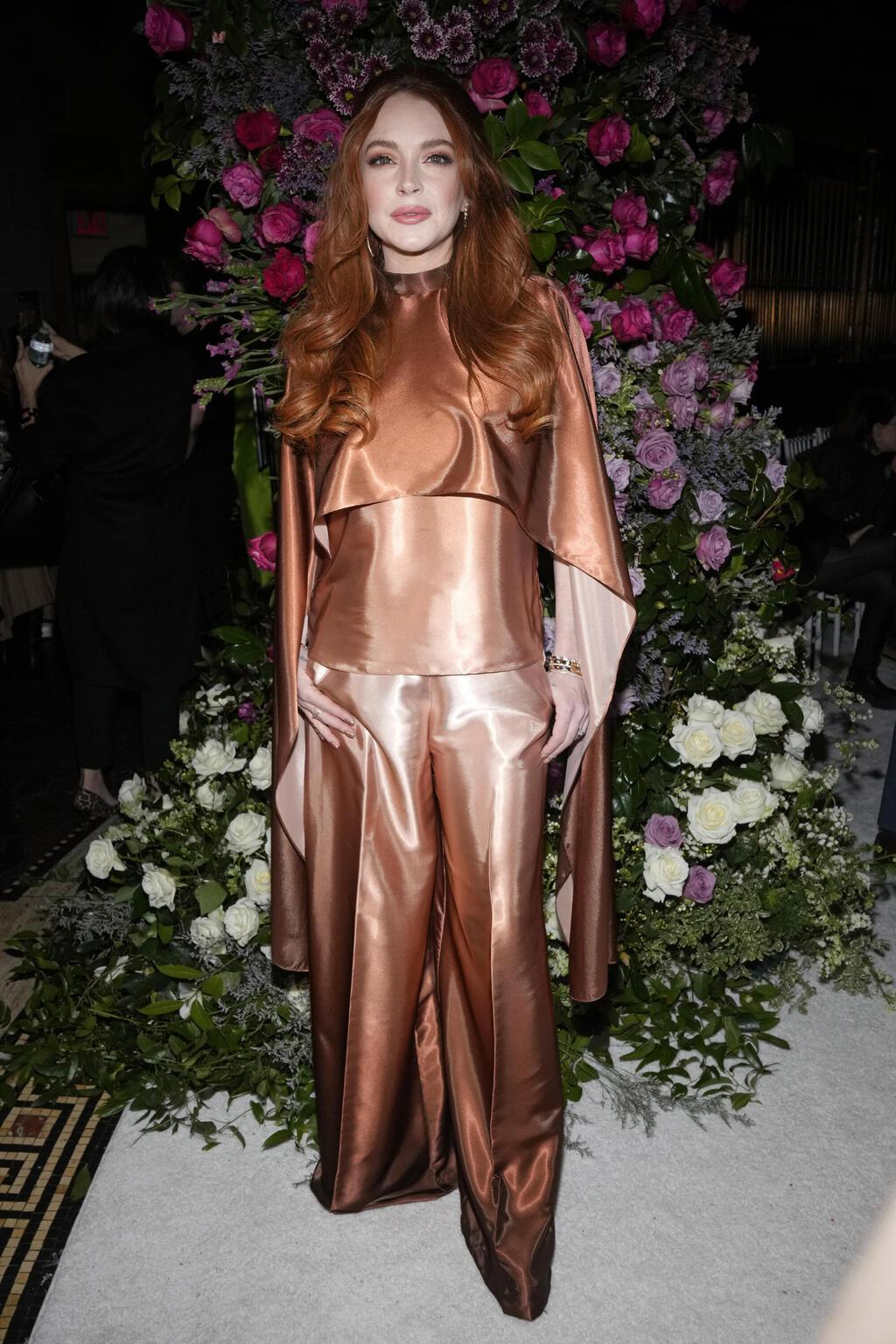 לינדזי לוהן בתצוגת אופנה של כריסטיאן סיריאנו, 2023