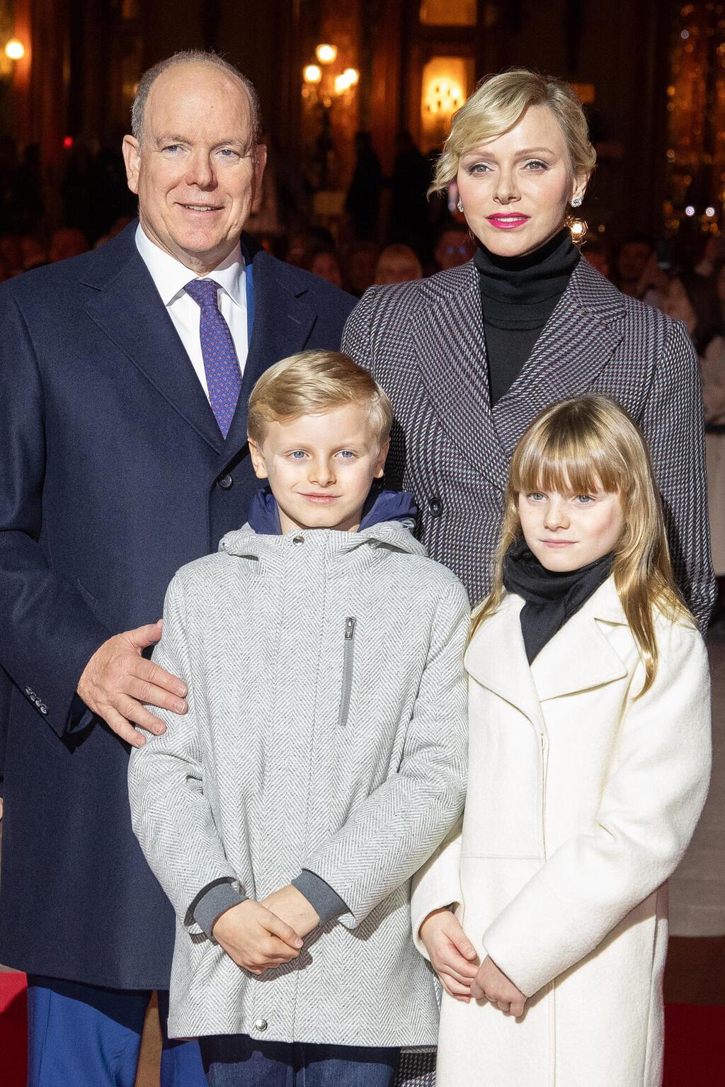 הנסיכה שרלין, הנסיך אלבר, הנסיכה גבריאלה והנסיך ז'אק באירוע כריסמס, 2024