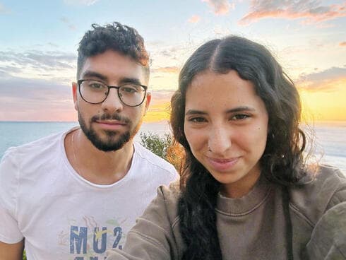 יעלה דוד עם אחיה אביתר. "לא נותנת  לייאוש להשתלט"