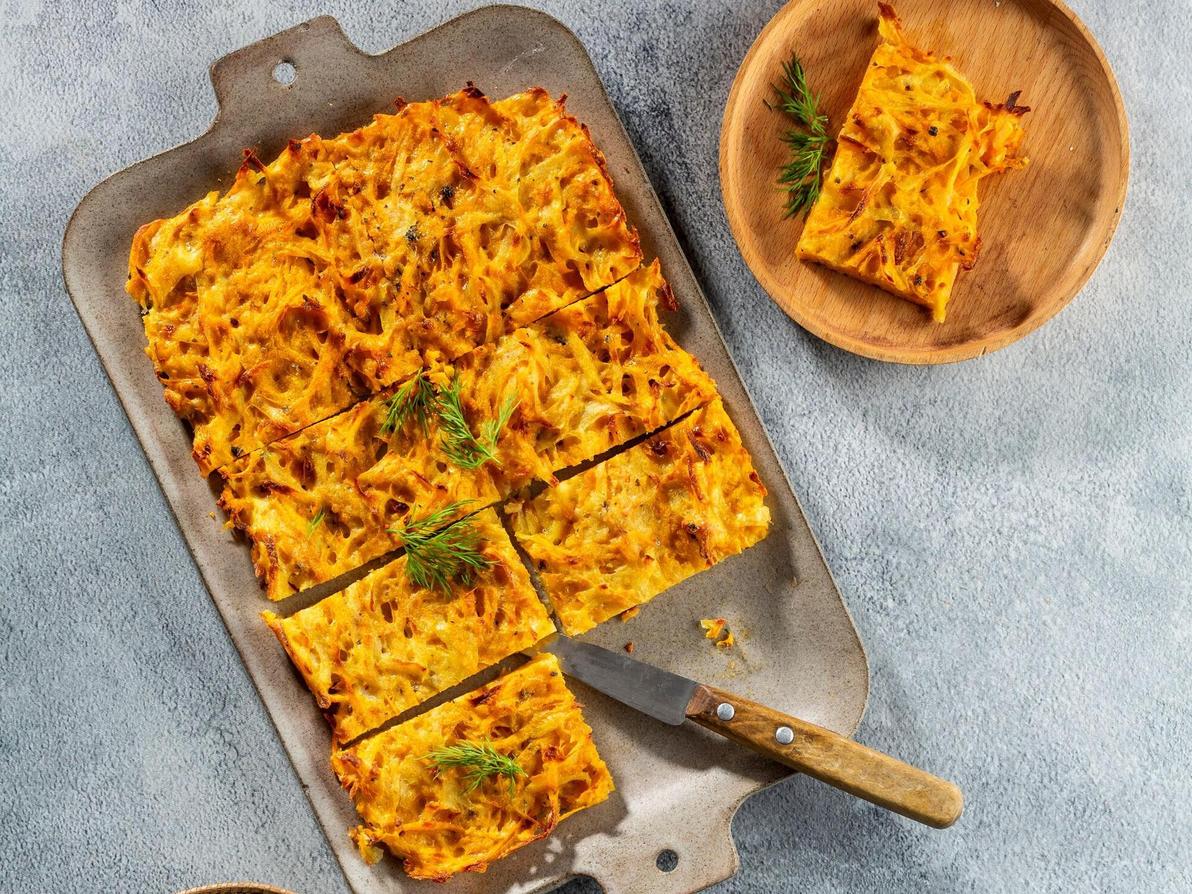  לביבת תפוחי אדמה ובטטה