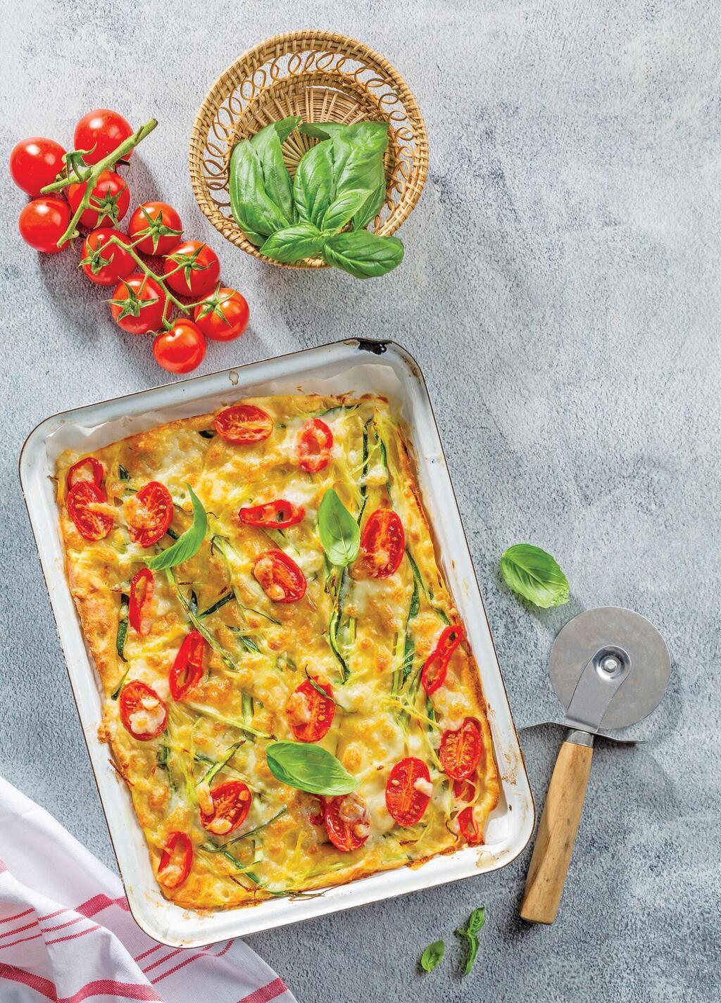 לביבת פיצה בלי בצק