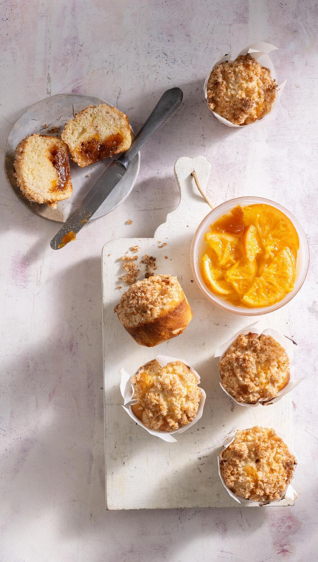 מאפינס תבלינים וריבת תפוזים