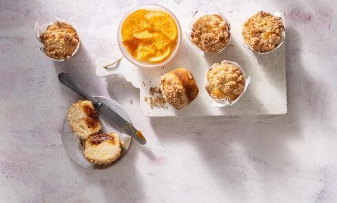 מאפינס תבלינים וריבת תפוזים