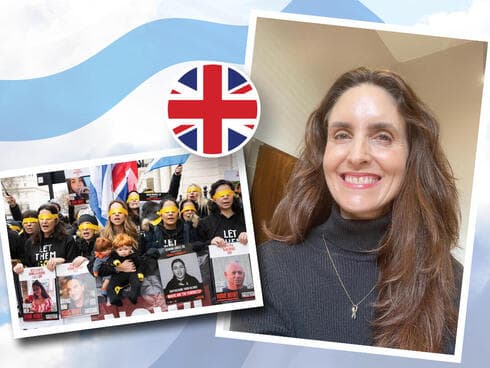 סטפני קרונסון. בתמונה הקטנה: מאחור, אוחזת את הדגל הבריטי, בהפגנה מול שגרירות טורקיה בלונדון