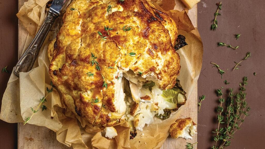 כרובית בתנור במילוי גבינות 
