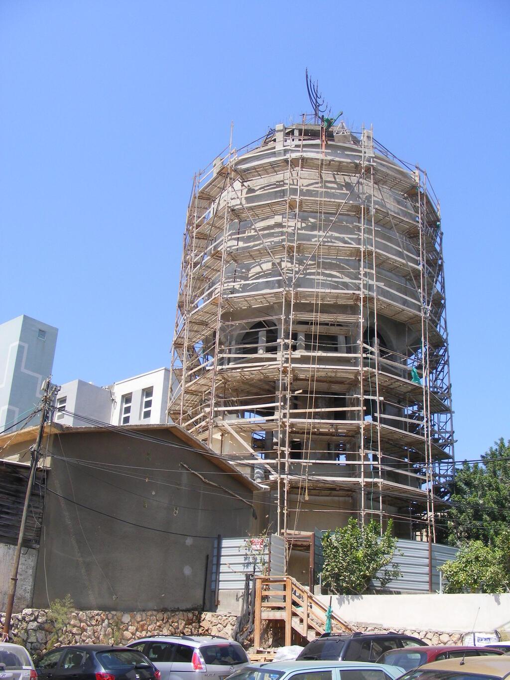 מגדל המים בתהליך השימור, בשנים 2013-2009