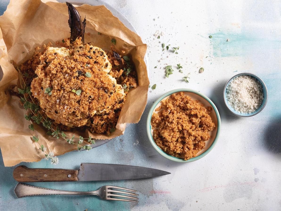 כרובית עטופה בפירורי לחם