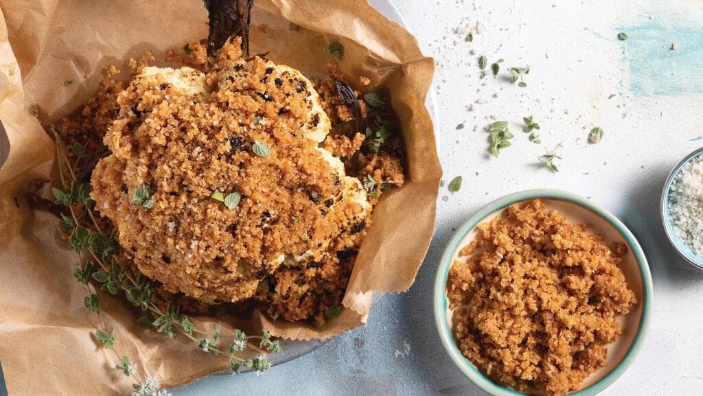 כרובית עטופה בפירורי לחם