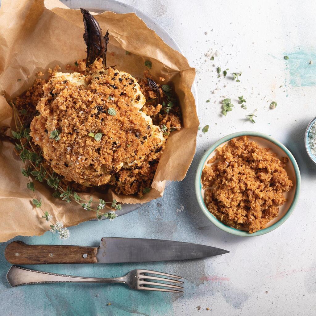 כרובית עטופה בפירורי לחם