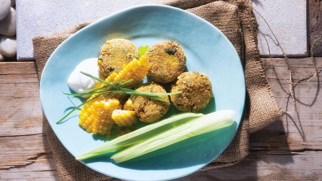 קציצות סלמון ותירס