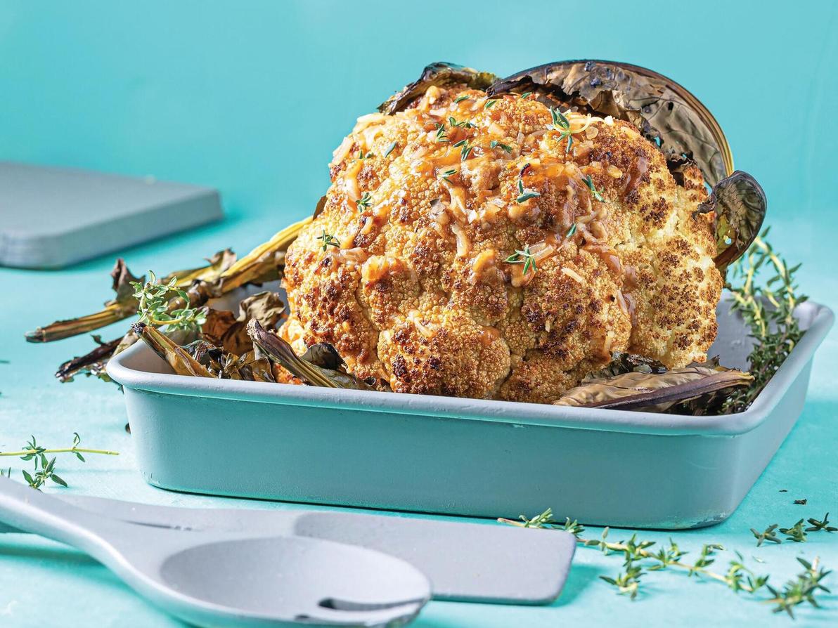 כרובית עטופה בבצל מטוגן