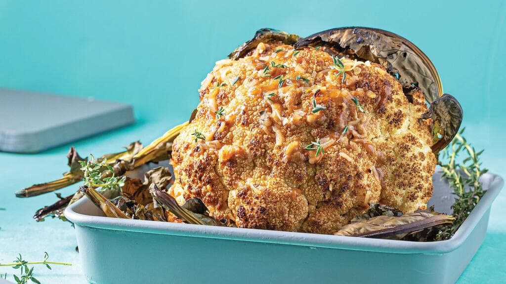 כרובית עטופה בבצל מטוגן