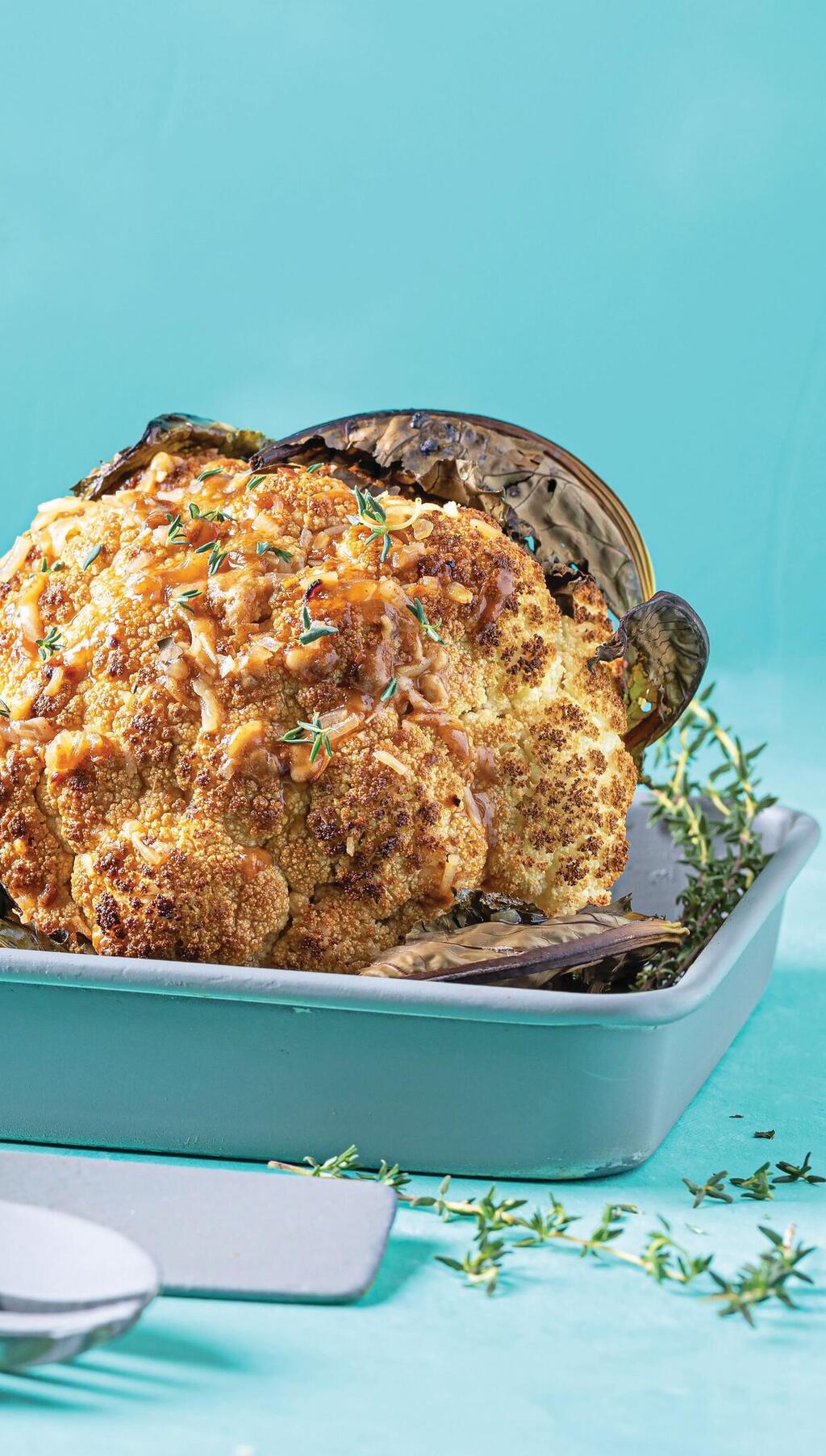 כרובית עטופה בבצל מטוגן