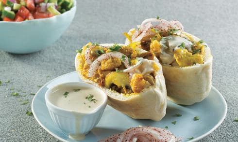 מעורב עוף, פטריות וכרובית