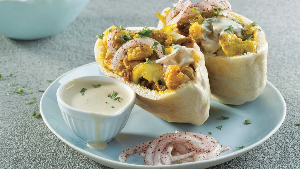 מעורב עוף, פטריות וכרובית