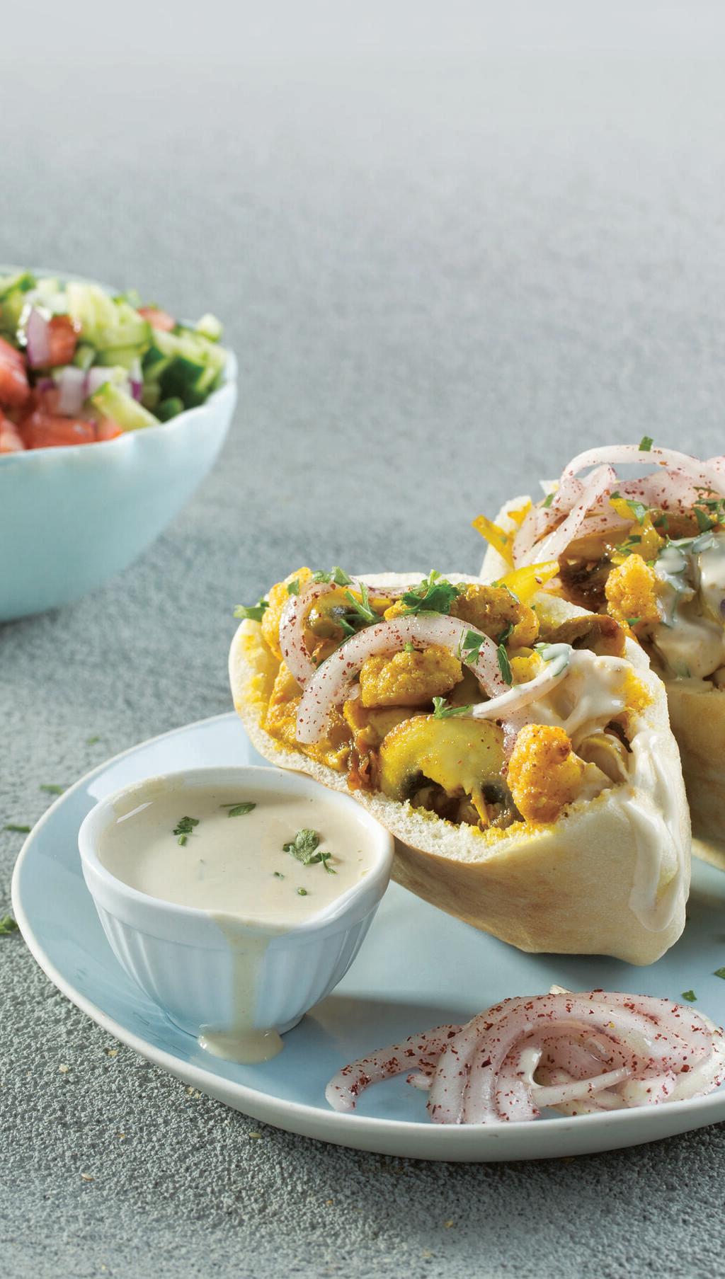 מעורב עוף, פטריות וכרובית