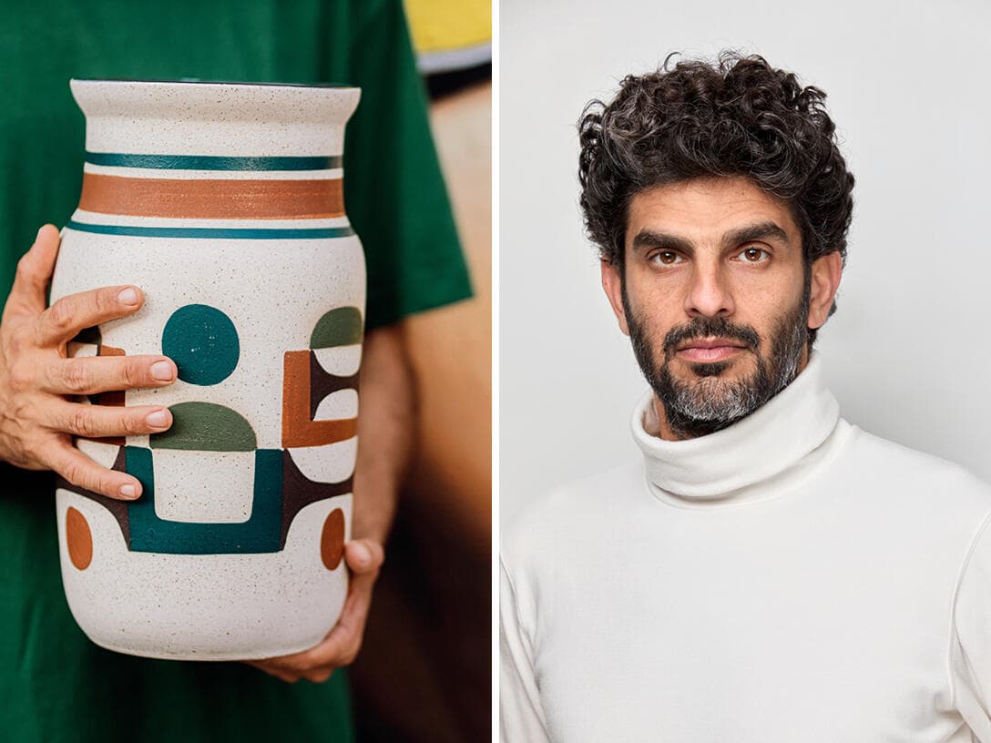 אביר יעקב עובדיה, קרמיקה ישראלית (צילום: ינאי יחיאל, סטודיו אטלס) אביר יעקב עובדיה, קרמיקה ישראלית