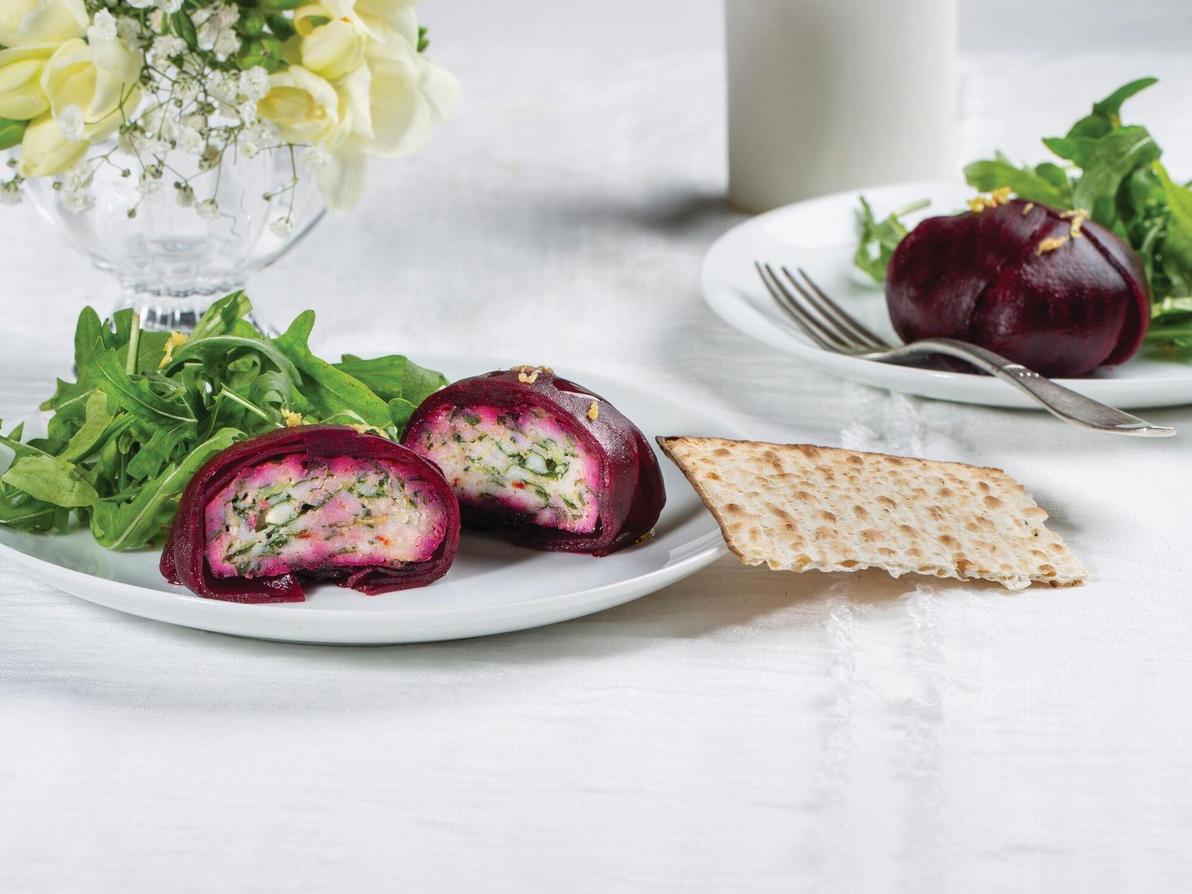 קציצות דגים בעטיפת סלק