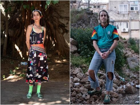 מימין: יהונתן בנינו, תסריטאי, בן 27, מחיפה | משמאל: מיקה רמון, מעצבת, בת 31, מתל אביב