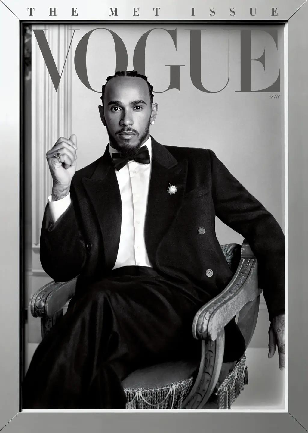 לואיס המילטון על שער מגזין ווג, גיליון מאי 2025