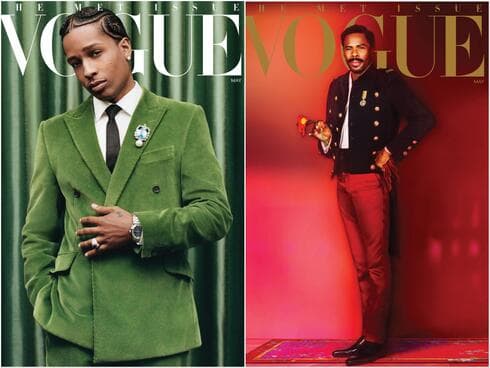 קולמן דומינגו ו-A$AP רוקי על שערי מגזין ווג, גיליון מאי 2025