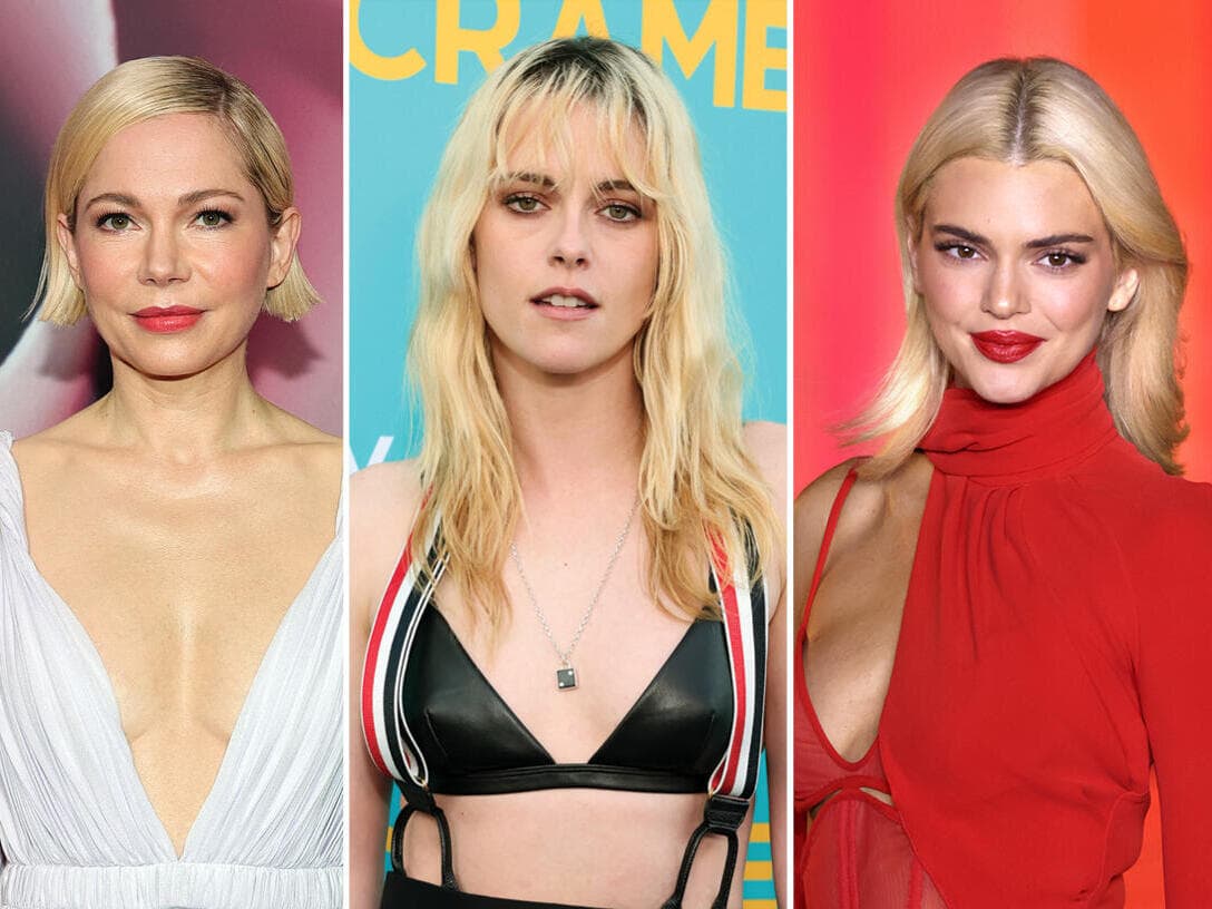 שחורדיניות נהנות יותר? מימין: קנדל ג'נר, קריסטן סטיוארט, מישל וויליאמס (צילום: Gettyimages IL/Pietro S. D'Aprano, Emma McIntyre, Dia Dipasupil ) מימין לשמאל: קנדל ג'נר, קריסטן סטיוארט, מישל וויליאמס