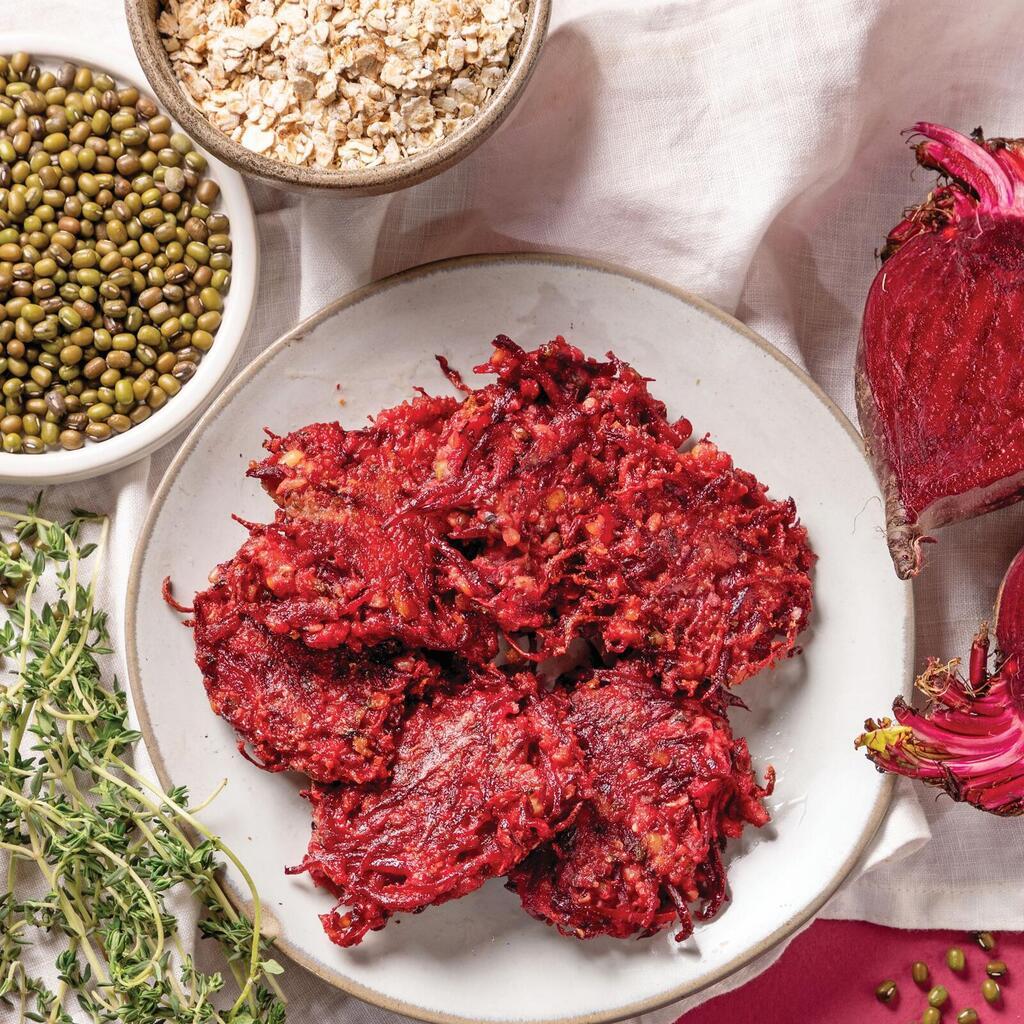 קציצות סלק ושעועית מש