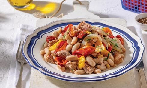 סלט טונה ושעועית