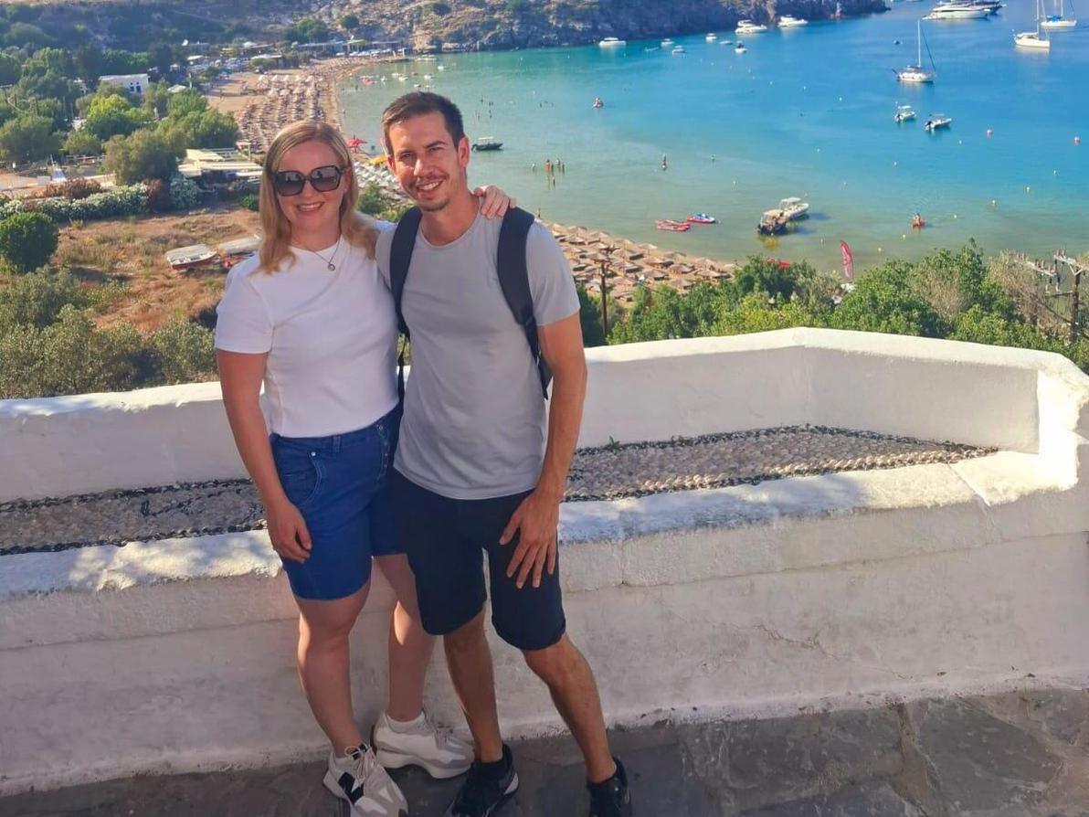 ג'ני ויינשטיין שפירא  ואהרון שפירא ביוון