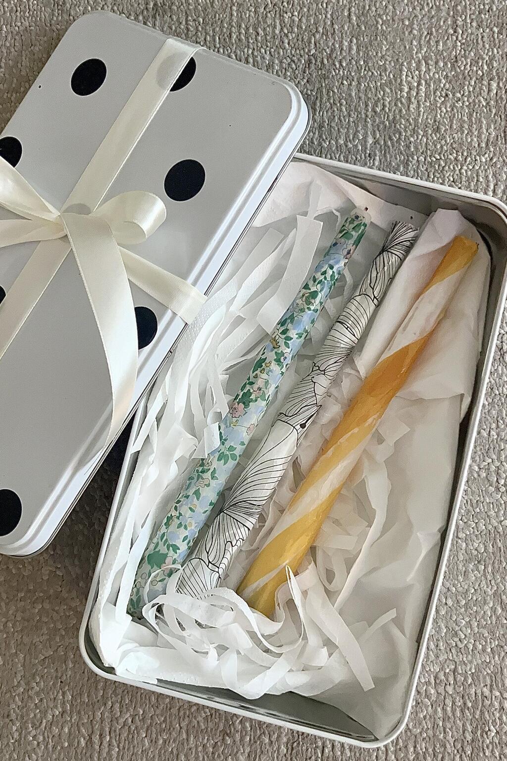 יצירת נרות צבעוניים