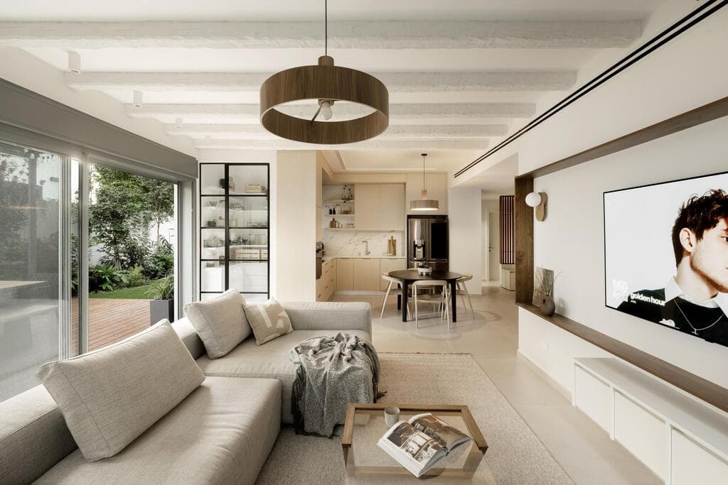 דירת גן בתל אביב. עיצוב: שירה אפק