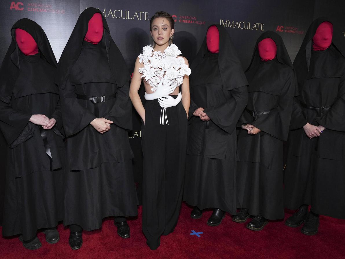 סידני סוויני בפרמיירה של הסרט "טהורה" בלוס אנג'לס, 2024