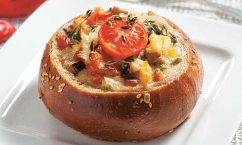 לחם־קיש ירקות ים־תיכוני