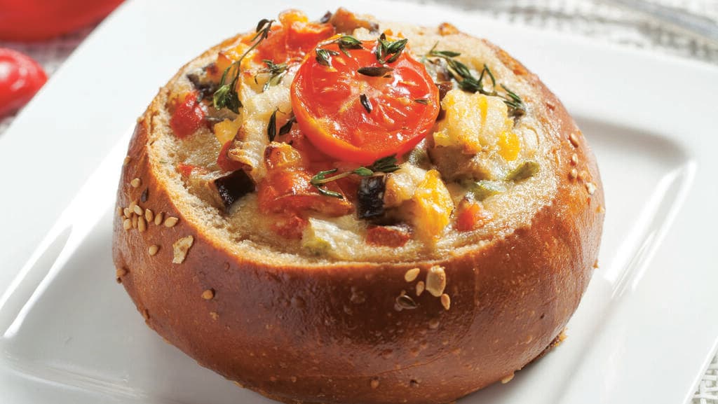 לחם־קיש ירקות ים־תיכוני