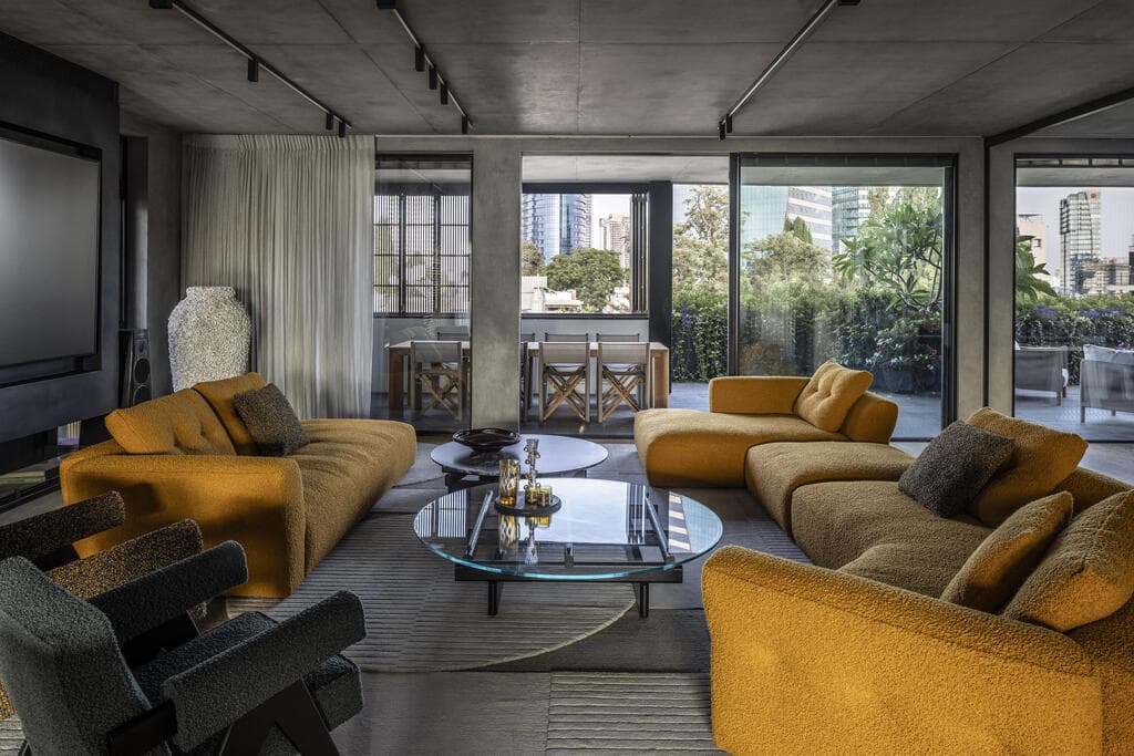 פנטהאוז בתל אביב, עיצוב: דנה אוברזון