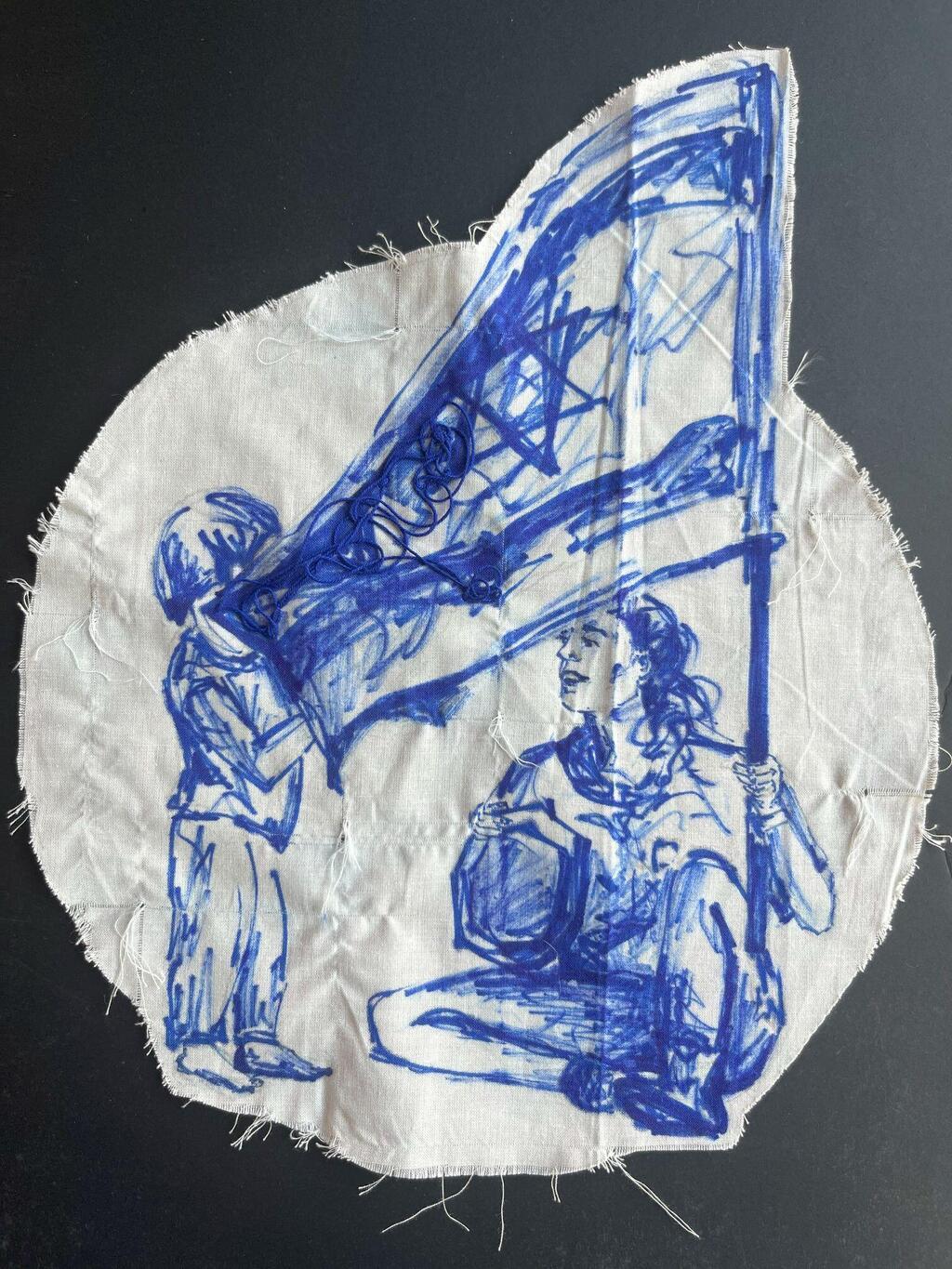 עבודה של הילה צוריאל חיון, סמינר הקיבוצים (צילום: הילה צוריאל חיון) עבודה של הילה צוריאל חיון, סמינר הקיבוצים