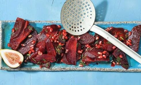 סלט סלק ורימונים