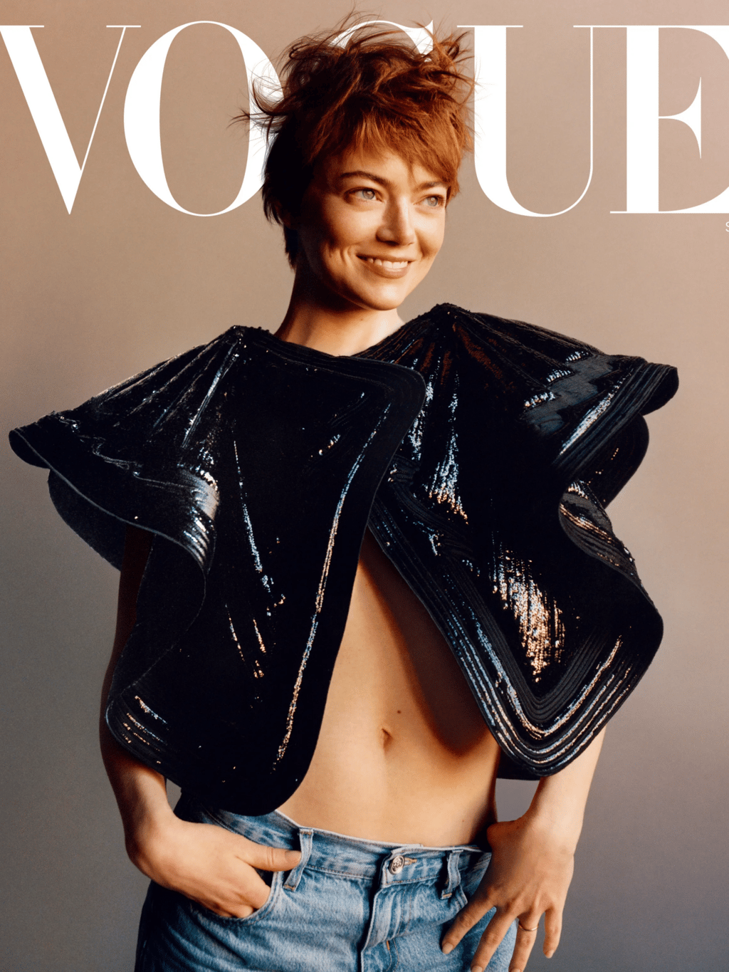 אמה סטון על שער גיליון ספטמבר 2025 של מגזין ווג