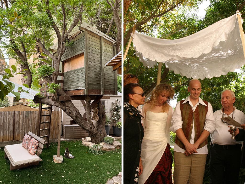 החתונה מתחת לעץ ובית העץ שעליו עכשיו