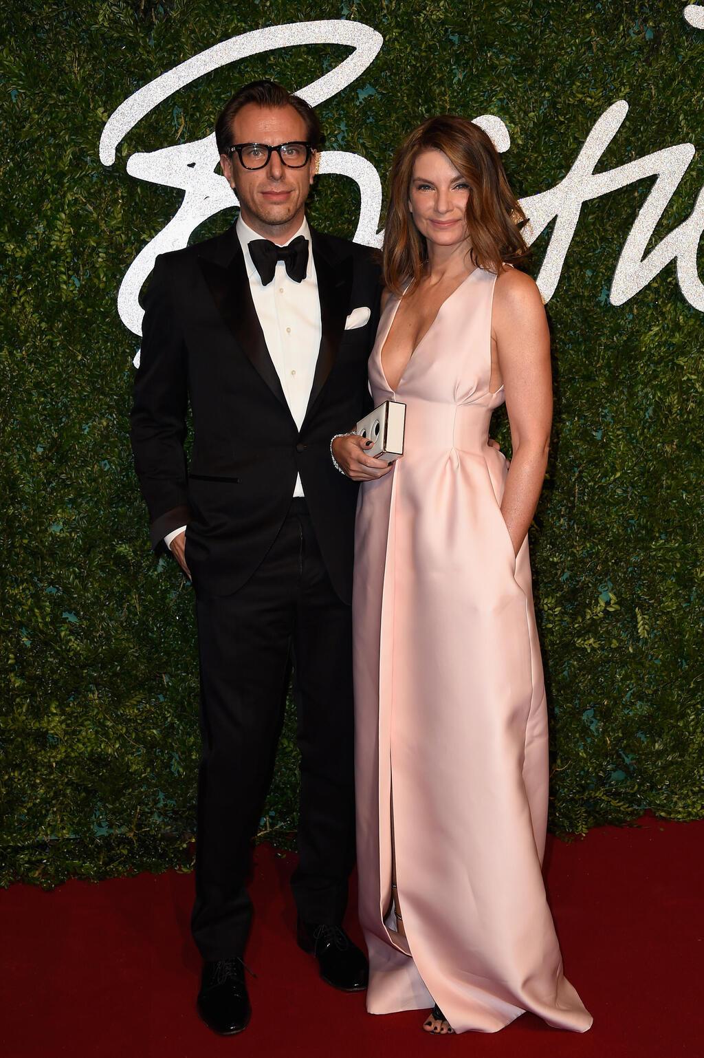 נטלי מאסנה ואריק טורסטנסון בפרסי האופנה הבריטיים, 2014