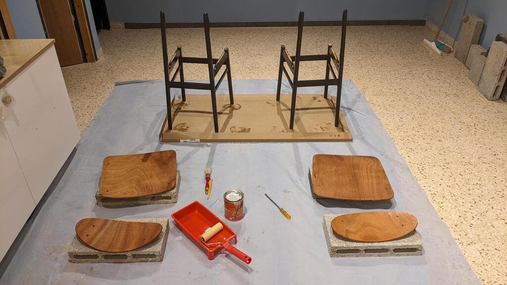 לפני ובמהלך השיפוץ