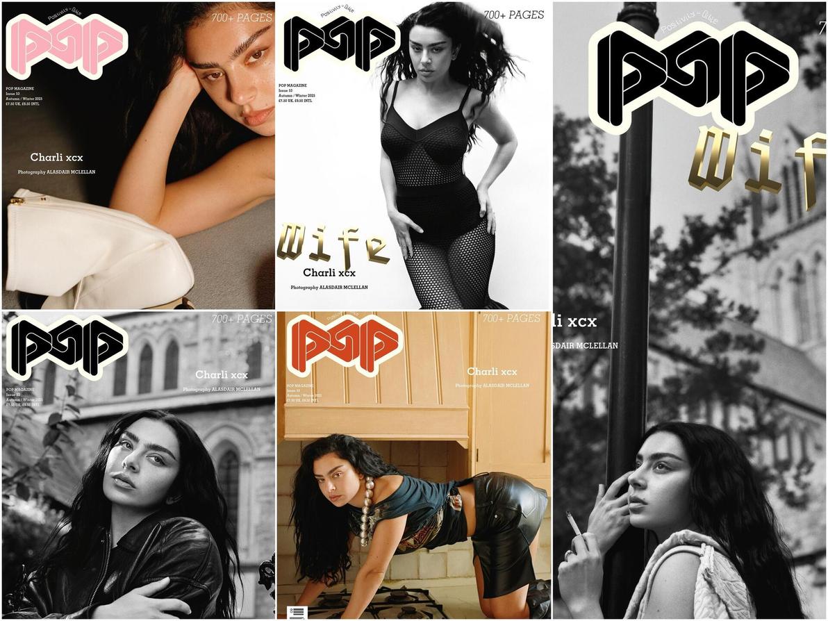 צ'ארלי XCX על שער גיליון ספטמבר 2025 של מגזין POP