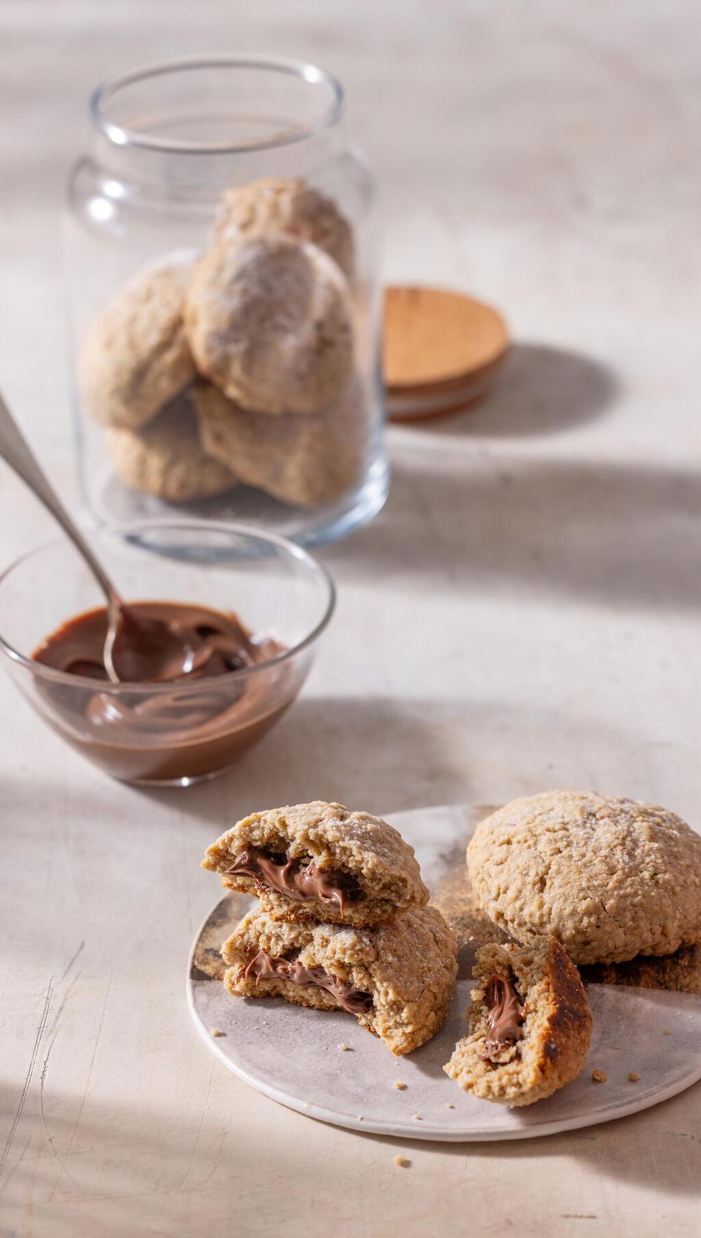 עוגיות פטנט במלית ממרח שוקולד