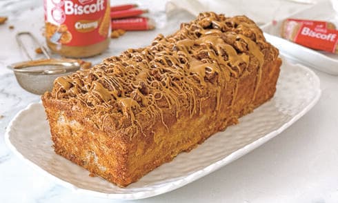 עוגת לוטוס ותפוחים עסיסית של בר פיירמן