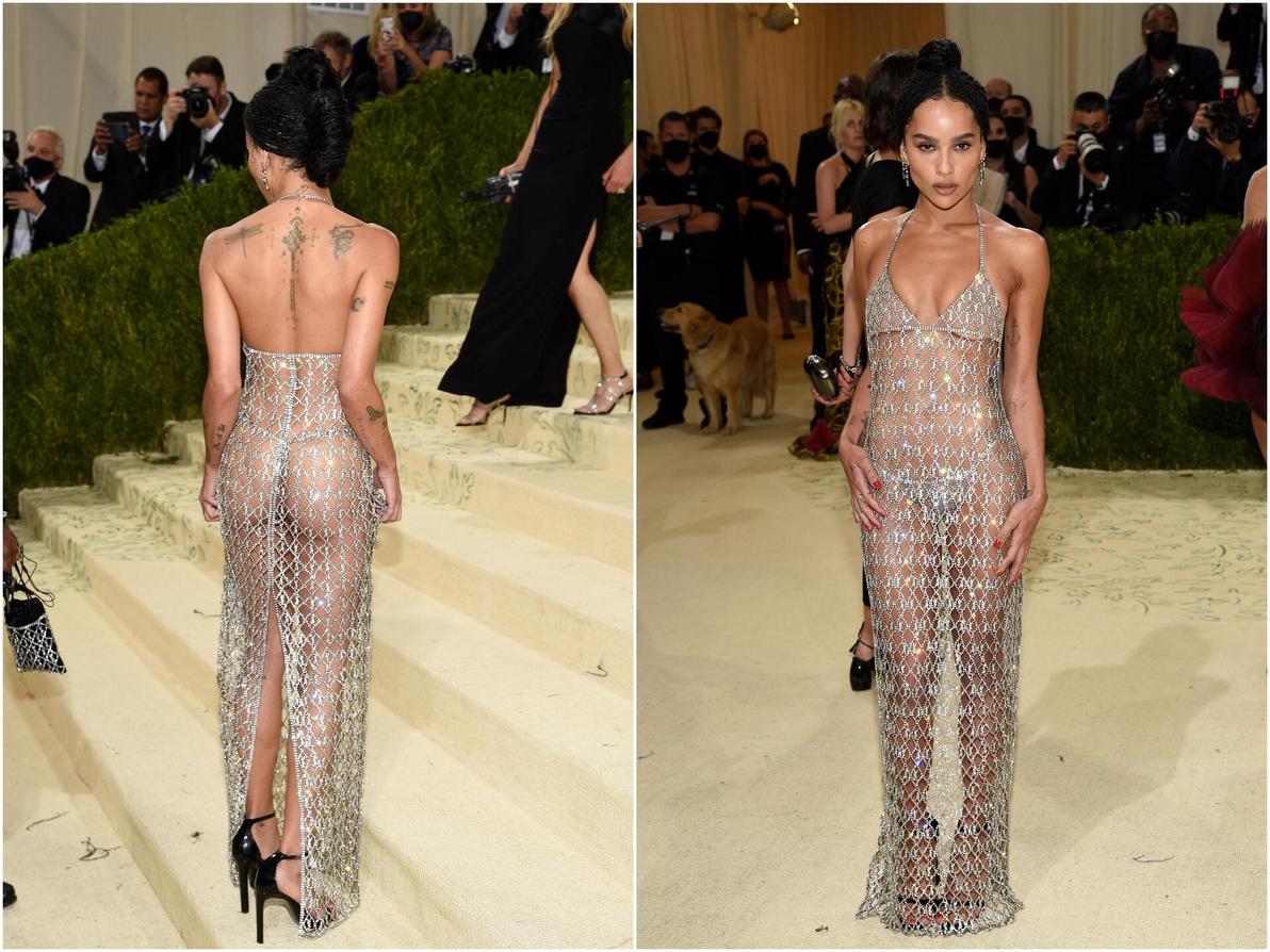 זואי קרביץ בגאלה של המטרופוליטן, 2021